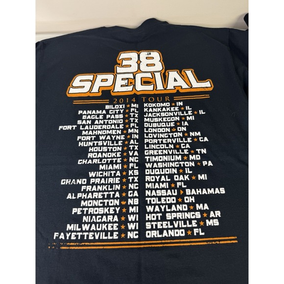 38 Special 2014 Concert Tour T-Shirt Size Medium Southern Rock N Roll - Picture 5 of 7